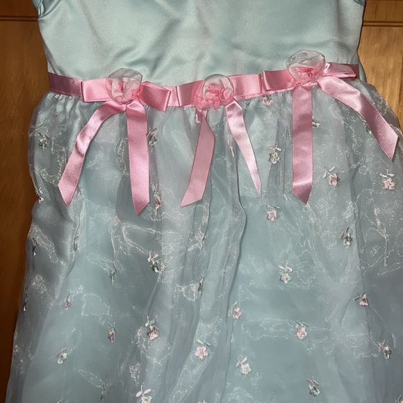 Youngland Light Teal and Pink Summer Dress [Size 6] - Picture 3 of 15